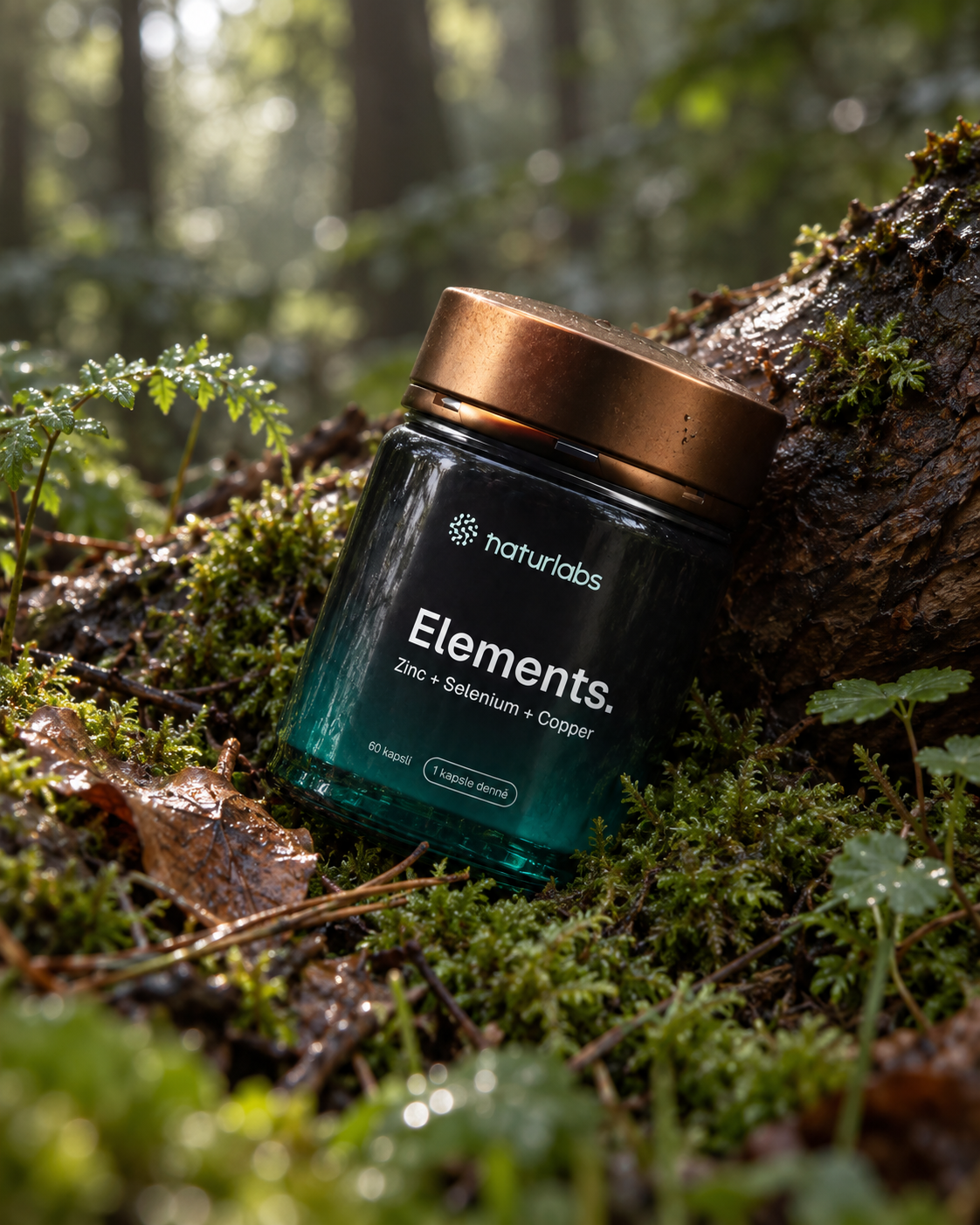 Elements. Zinek, selen a měď, redakční produktová fotografie 1