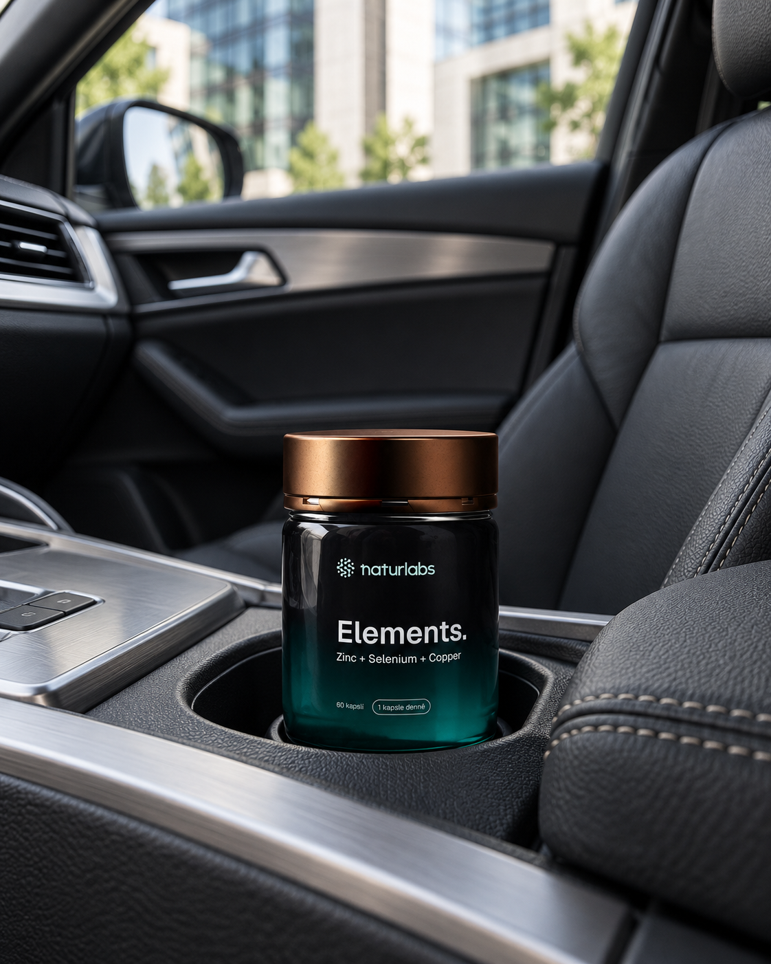 Elements. Zinek, selen a měď, redakční produktová fotografie 2