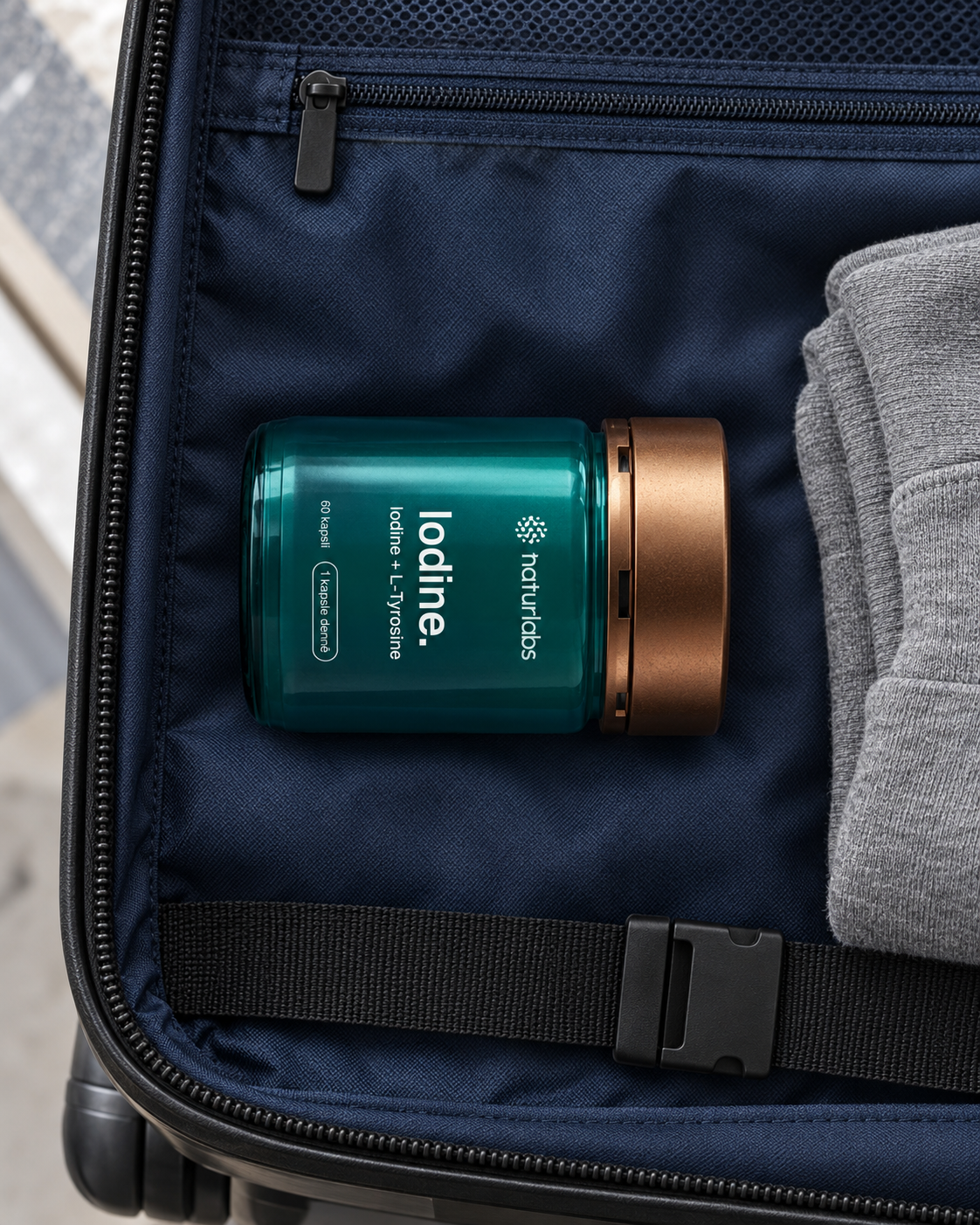 Jod + L-tyrosin, redakční produktová fotografie 1