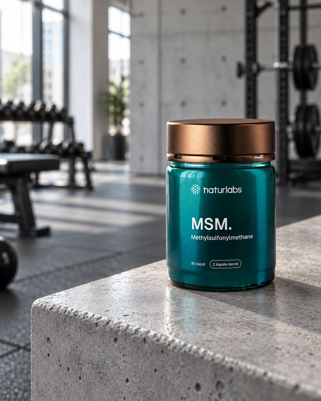 MSM (methylsulfonylmethan), redakční produktová fotografie 1