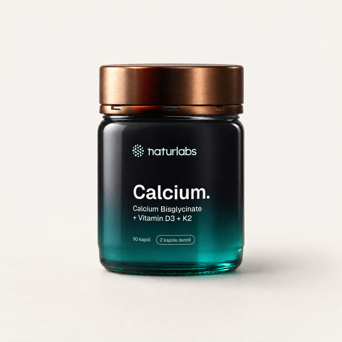 Naturlabs Vápník (bisglycinát) + vitamin D3 a K2, 90 kapslí