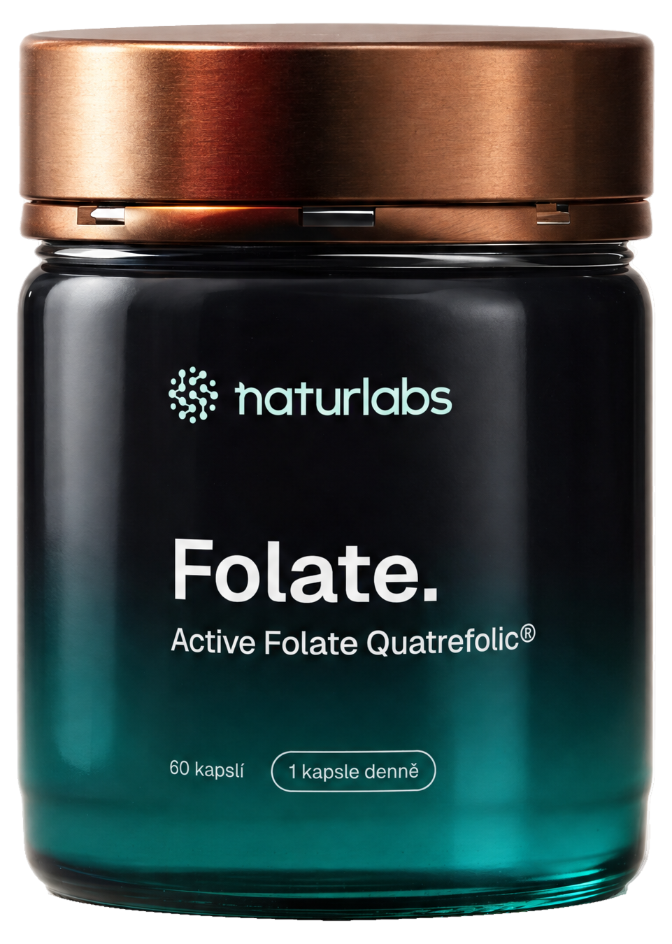 Bioaktivní folát Quatrefolic® NaturLabs, 60 kapslí