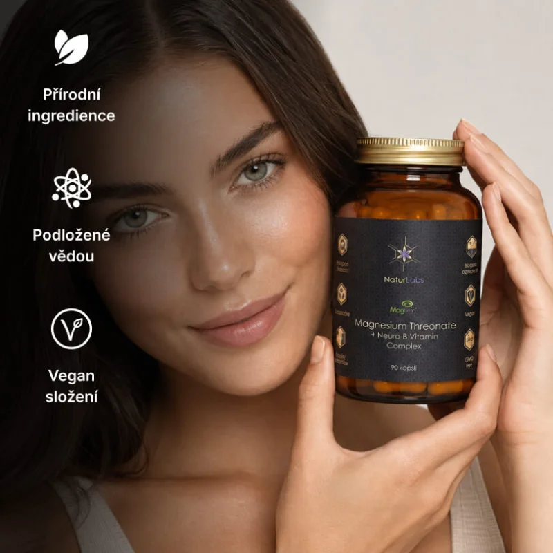 Hořčík MagTein® + Neuro-B komplex NaturLabs, 90 kapslí