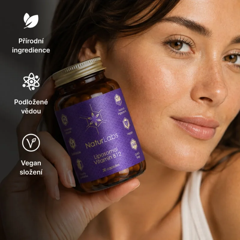 Liposomální Vitamín B12 NaturLabs, 30 kapslí