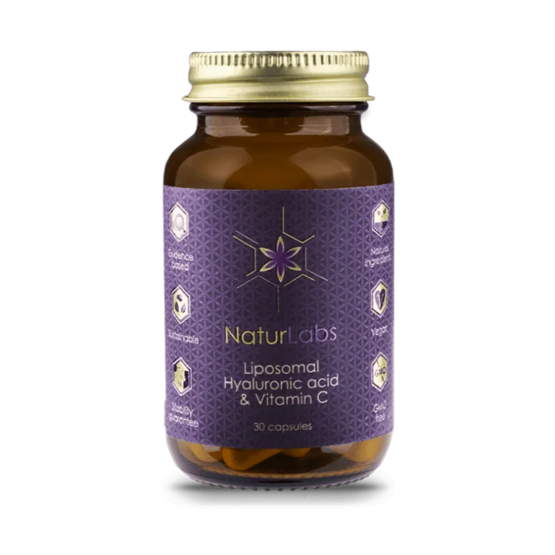 Liposomální Kyselina hyaluronová + vitamín C NaturLabs, 30 kapslí